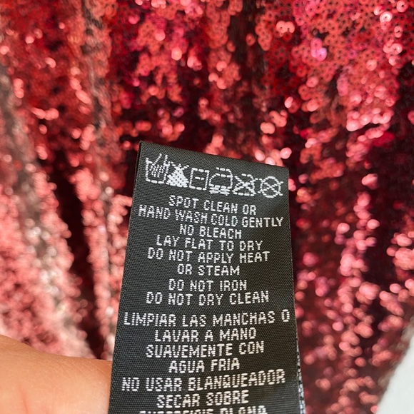 Nightway Red Sequin Gown sz 8/M NWT - Picture 12 of 15